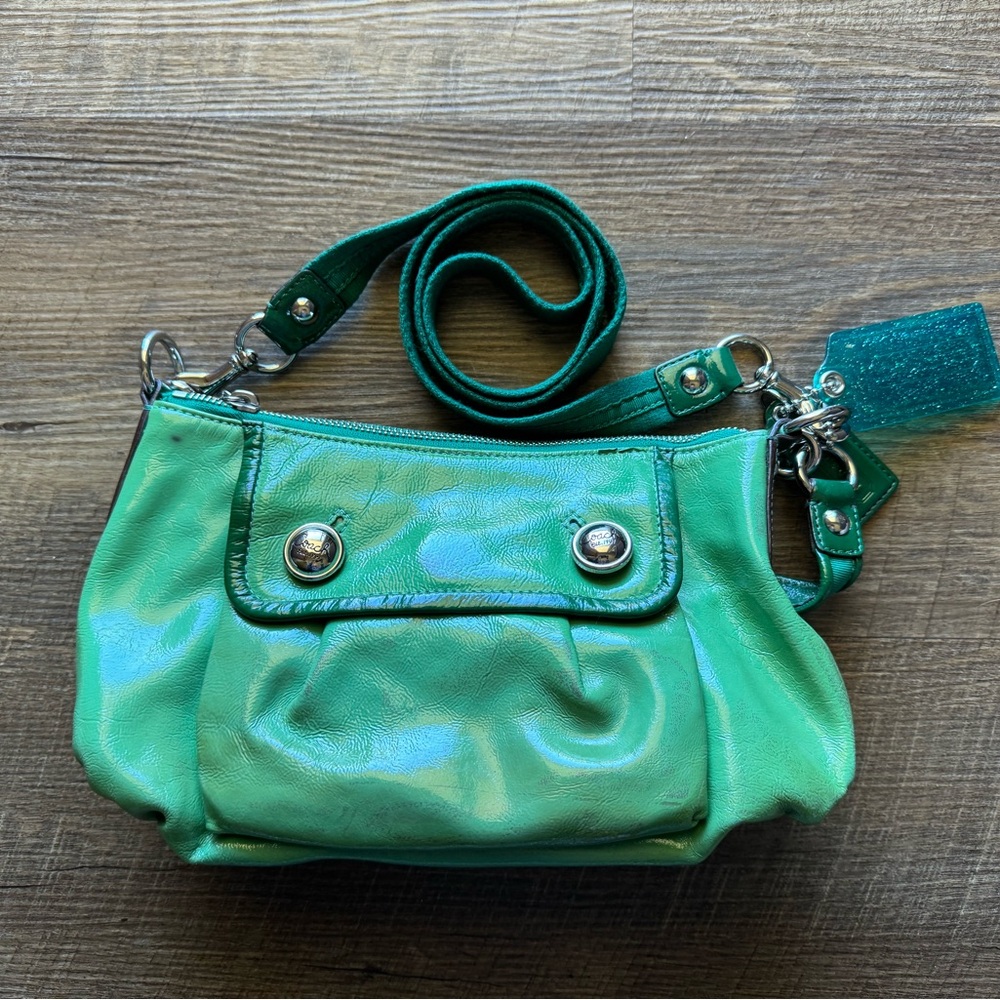 Coach Green Groovy Glossy Poppy Bag